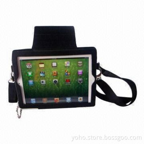 Flip Leather Case with Rope for New iPad with Stand Function to be Hand and Back Up